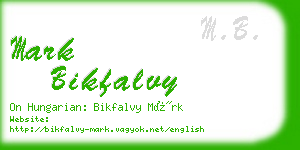 mark bikfalvy business card